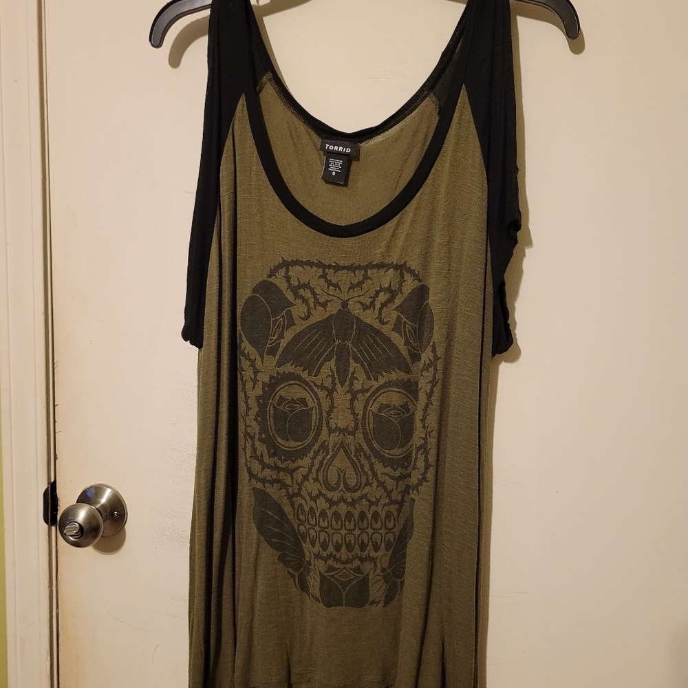 Torrid Open shoulder top